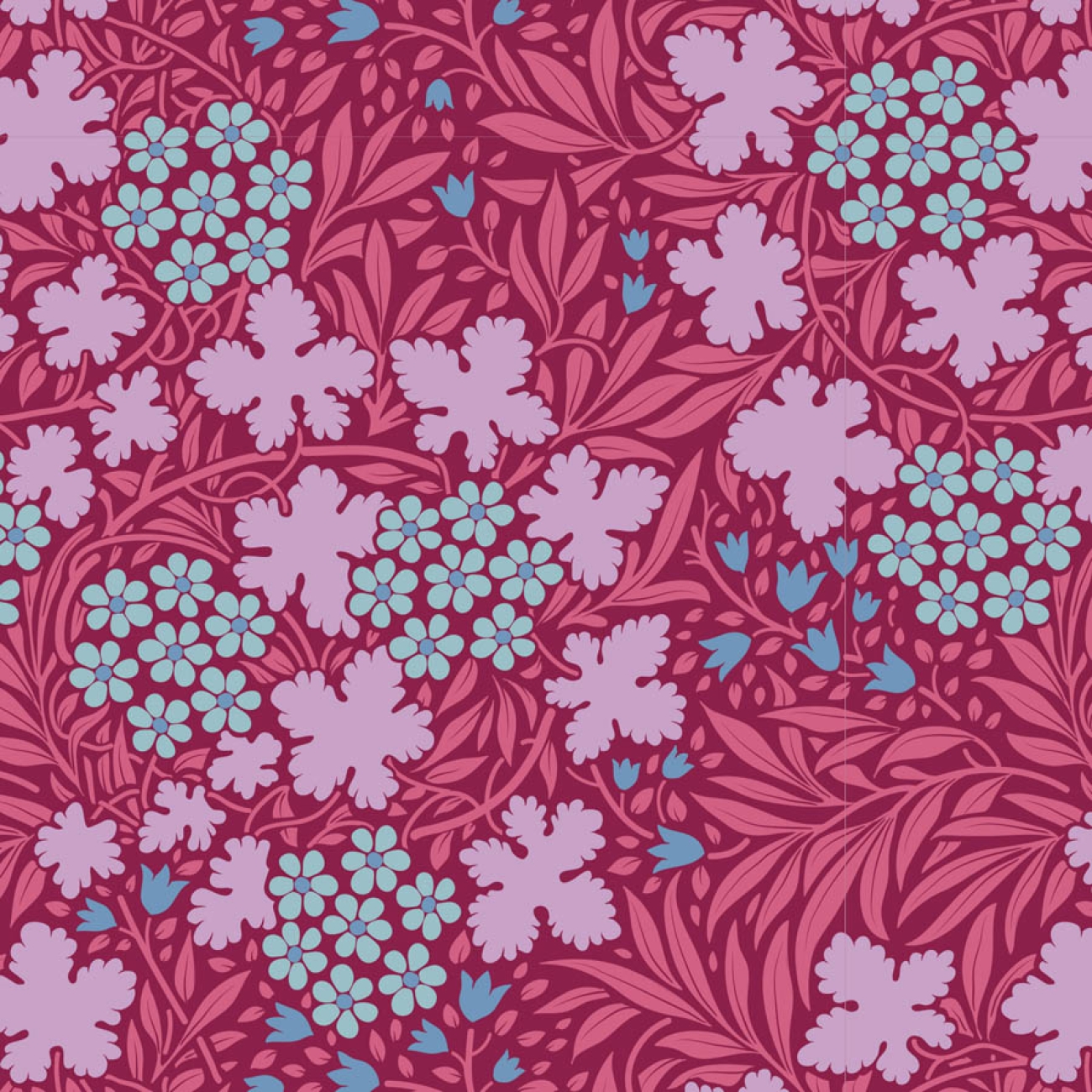 Tilda Patchwork Stoff Baumwolle - Hibernation - Autumnbloom-OldRose